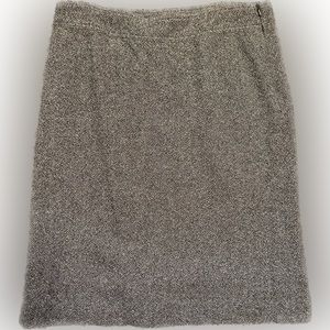 Gap Black and White Wool Skirt